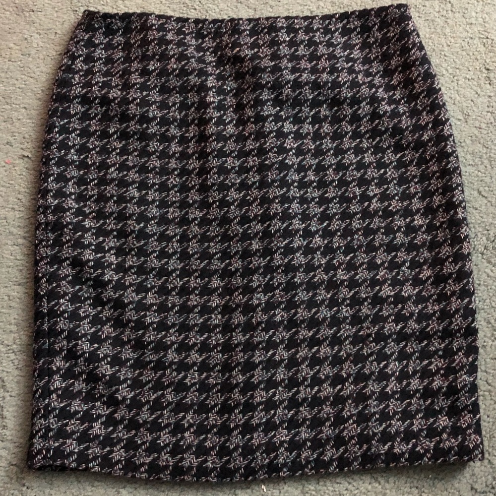 Ann Taylor blue gray wool skirt NWT